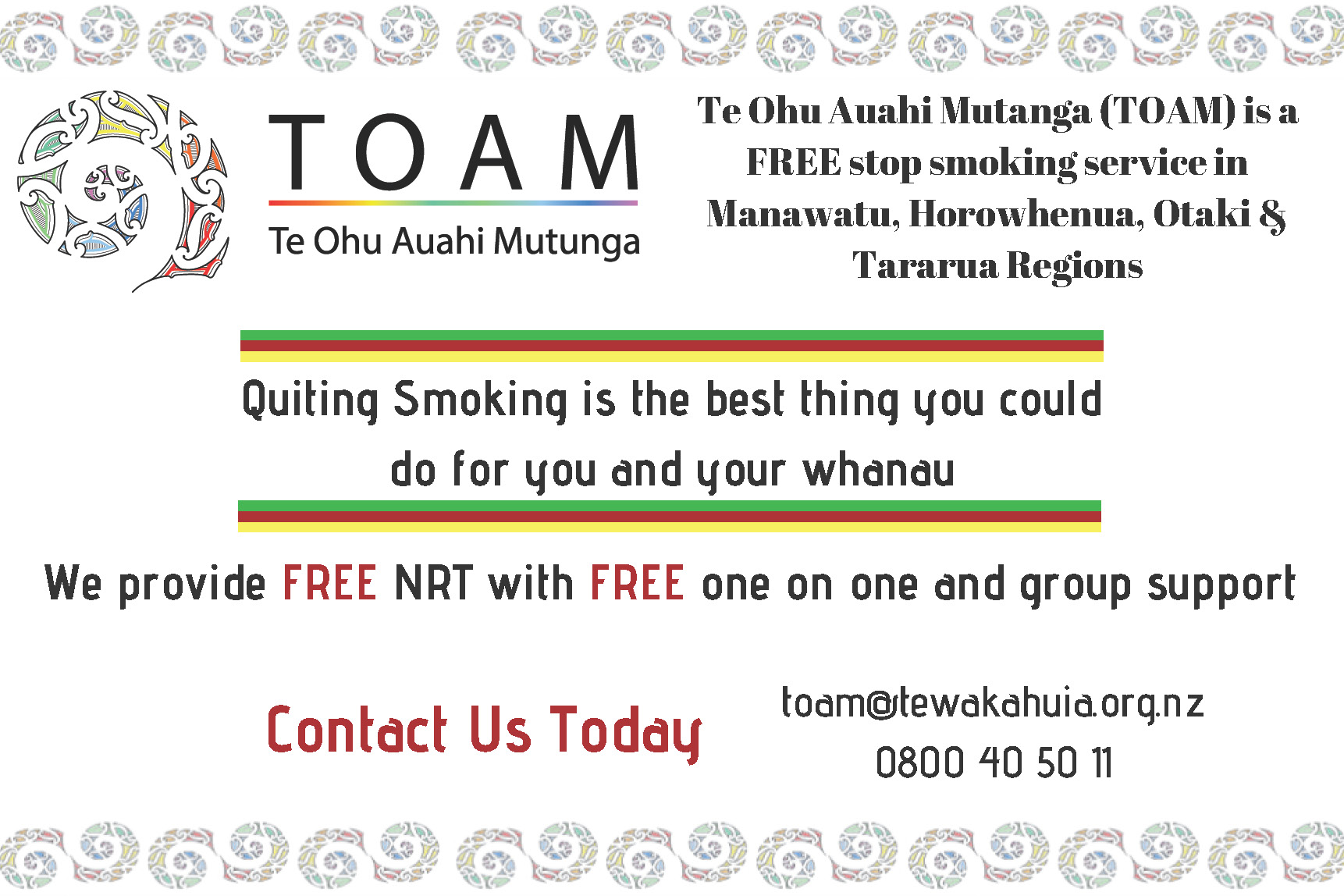 TOAM Free Stop Smoking Service